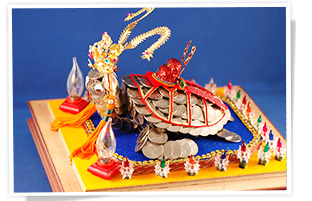 Rùa tiền tại Điện Ôn Vương(Wen-wang-dian) thôn Wai-an